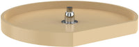Rev-A-Shelf 22 in Almond Polymer D-Shape Lazy Susan Bottom mount 6221-22-15-52