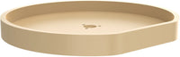 Rev-A-Shelf 20 in Almond Polymer D-Shape Lazy Susan Shelf Only 6271-20-15-52