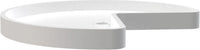 Rev-A-Shelf 24 in White Polymer Kidney Lazy Susan Shelf Only 6471-24-11-52