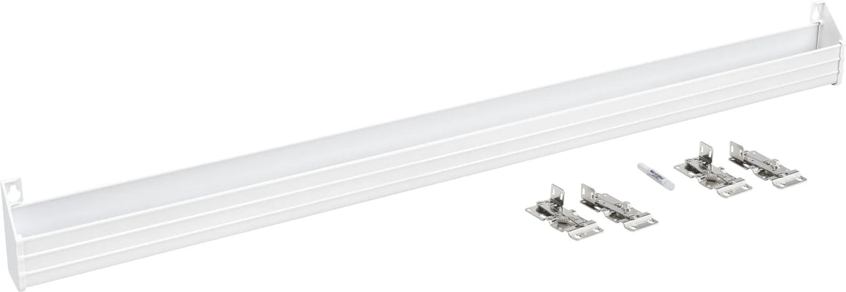 Rev-A-Shelf 36 in White Polymer Slim Series Tip-Out Tray 6541-36-11-52