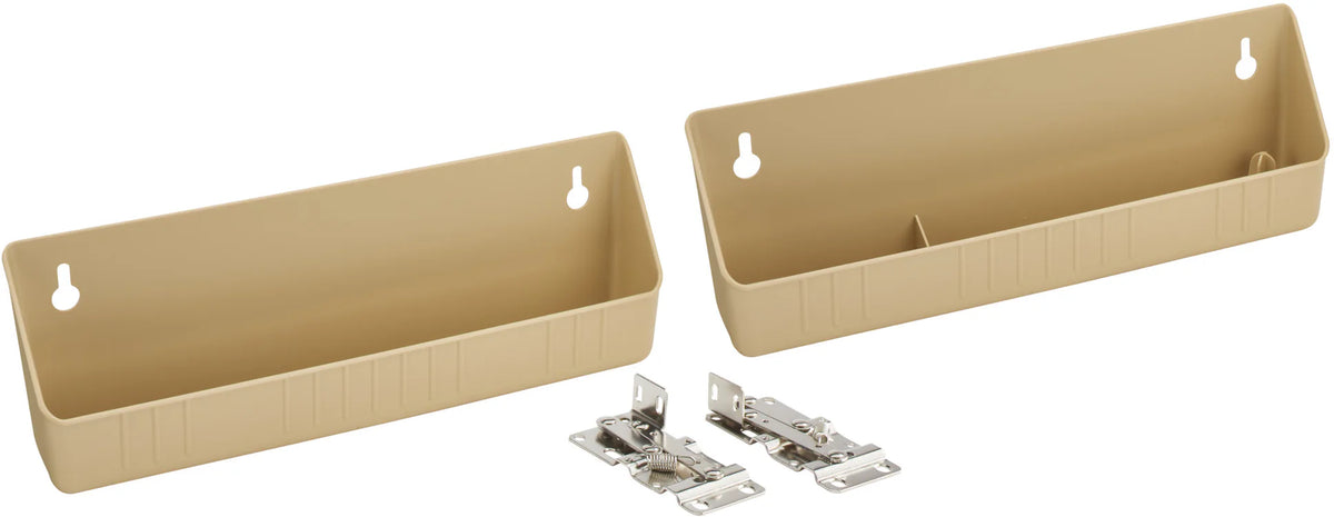 Rev-A-Shelf 11 in Almond Polymer Tip-Out Accessory Trays 6572-11-15-52