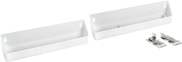 Rev-A-Shelf 14 in White Polymer Tip-Out Accessory Trays 6572-14-11-52