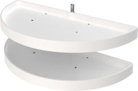 Rev-A-Shelf 39 in Polymer Two-Tier Half Moon Susans 6842-39-11-570