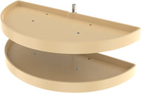 Rev-A-Shelf 39 in Polymer Two-Tier Half Moon Susans 6842-39-15-570