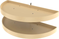 Rev-A-Shelf 39 in Polymer Two-Tier Half Moon Susans 6882-39-15-570