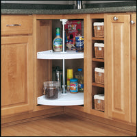 Rev-A-Shelf 24 in Polymer Pie-Cut Lazy Susans 2-Shelf 6942-52