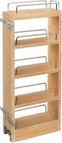 Rev-A-Shelf 8 in Wood Pull Out Wall Cabinet Organizer 448-WC-8C
