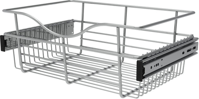 Rev-A-Shelf 18 in Chrome Closet Pullout Basket CB-181207CR-1