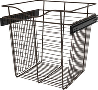 Rev-A-Shelf 18 in Oil Rubbed Bronze Closet Pullout Basket CB-181618ORB-1