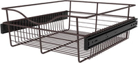 Rev-A-Shelf 18 in Oil Rubbed Bronze Closet Pullout Basket CB-182007ORB-1