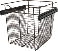 Rev-A-Shelf 18 in Oil Rubbed Bronze Closet Pullout Basket CB-182018ORB-1