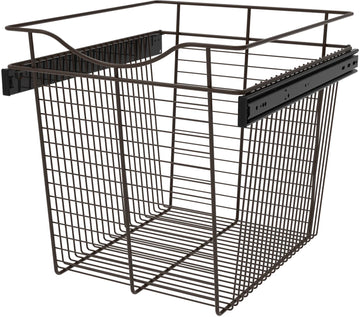 Rev-A-Shelf 18 in Oil Rubbed Bronze Closet Pullout Basket CB-182018ORB-1