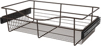 Rev-A-Shelf 24 in Oil Rubbed Bronze Closet Pullout Basket CB-241407ORB-1