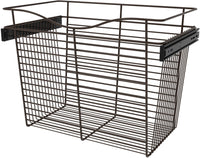 Rev-A-Shelf 24 in Oil Rubbed Bronze Closet Pullout Basket CB-241418ORB-1
