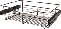 Rev-A-Shelf 24 in Oil Rubbed Bronze Closet Pullout Basket CB-241607ORB-1