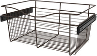 Rev-A-Shelf 24 in Oil Rubbed Bronze Closet Pullout Basket CB-241611ORB-1