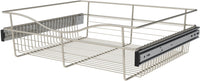 Rev-A-Shelf 24 in Satin Nickel Closet Pullout Basket CB-242007SN-1