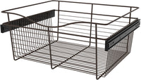 Rev-A-Shelf 24 in Oil Rubbed Bronze Closet Pullout Basket CB-242011ORB-1