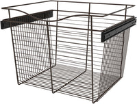Rev-A-Shelf 24 in Oil Rubbed Bronze Closet Pullout Basket CB-242018ORB-1
