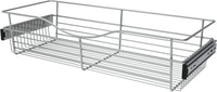 Rev-A-Shelf 30 in Chrome Closet Pullout Basket CB-301207CR-1