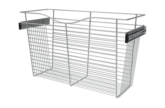Rev-A-Shelf 30 in Chrome Closet Pullout Basket CB-301218CR-1