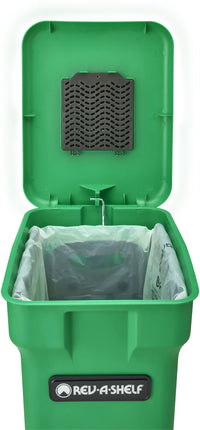 Rev-A-Shelf 35 Qrt Pull-Out Waste Container w/ Compost bin 4WCSC-1835CK-2