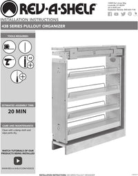 Rev-A-Shelf 3 in Base Cabinet Organizer 438-BCSC
