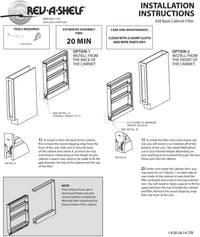 Rev-A-Shelf 3 in Base Cabinet Organizer 438-BC