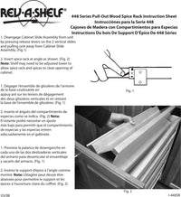 Rev-A-Shelf 5 in Spice Rack Insert for 448-BCBBSC-5C 448-08SC-SRI-1
