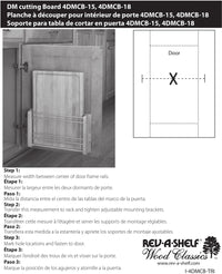 Rev-A-Shelf Door mount Cutting Board 4DMCB-15