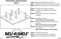 Rev-A-Shelf Small 24 x 21 Wood Peg Board System w/ 9 pegs 4DPS-WN-21