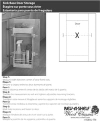Rev-A-Shelf Door mount Wood Sink Base Organizer 4SBSU-15