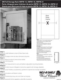 Rev-A-Shelf 15 in Small Door mount Foil Rack 4WFR-1