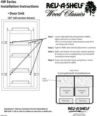Rev-A-Shelf 45 in Pantry Door Unit Only 4WDP18