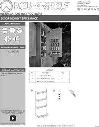 Rev-A-Shelf 11 in Door Mount Spice Rack 565-52