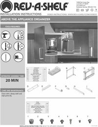 Rev-A-Shelf 15 in Chrome Above Appliance Organizer 5708-15CR