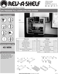 Rev-A-Shelf 24 in Pull Down Shelf 5PD-24
