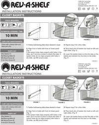 Rev-A-Shelf 18 in Closet Pullout Basket CB-181611-1