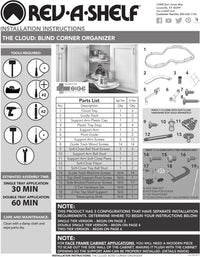 Rev-A-Shelf Soft Close kit for the 5372 Series Organizer 5372-SC-KIT-2