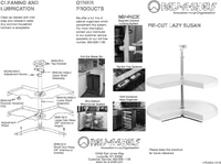 Rev-A-Shelf 24 in Wood Pie-Cut Lazy Susans Shelf Only 4WLS901-52