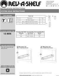 Rev-A-Shelf 12 in Vanity Single Drawer Only 4VDO-267FL