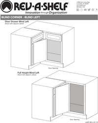 Rev-A-Shelf 18 in Blind Corner Organizer 5PSP-18