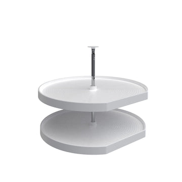 Rev-A-Shelf 32 in Polymer D-Shape Lazy Susans 2-Shelf LD-2262-32-1