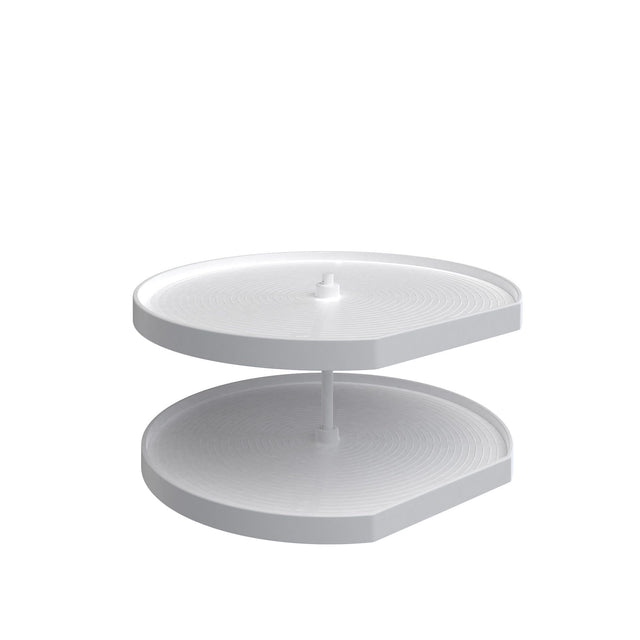 Rev-A-Shelf 32 in Polymer D-Shape Lazy Susans 2-Shelf LD-2262-32BM-1