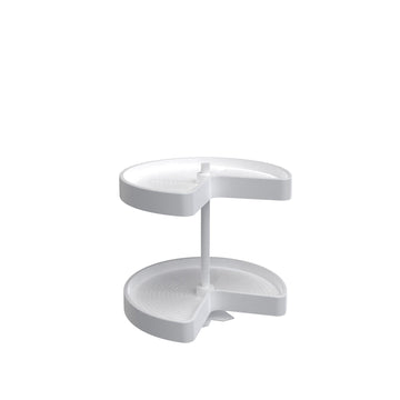 Rev-A-Shelf 18 in Polymer Kidney Lazy Susans 2-Shelf LD-2472-BM-1