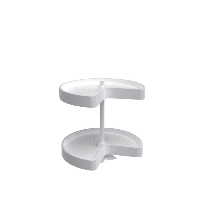 Rev-A-Shelf 18 in Polymer Kidney Lazy Susans 2-Shelf LD-2472-BM-1