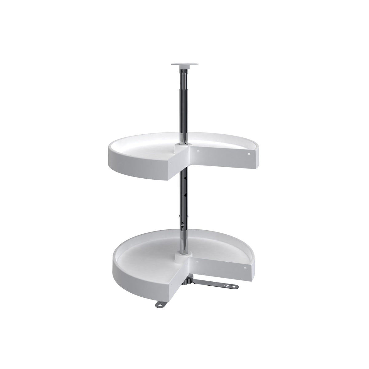 Rev-A-Shelf 18 in Polymer Pie-Cut Lazy Susans 2-Shelf LD-2942-18-1
