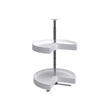 Rev-A-Shelf 18 in Polymer Pie-Cut Lazy Susans 2-Shelf LD-2942-18-1