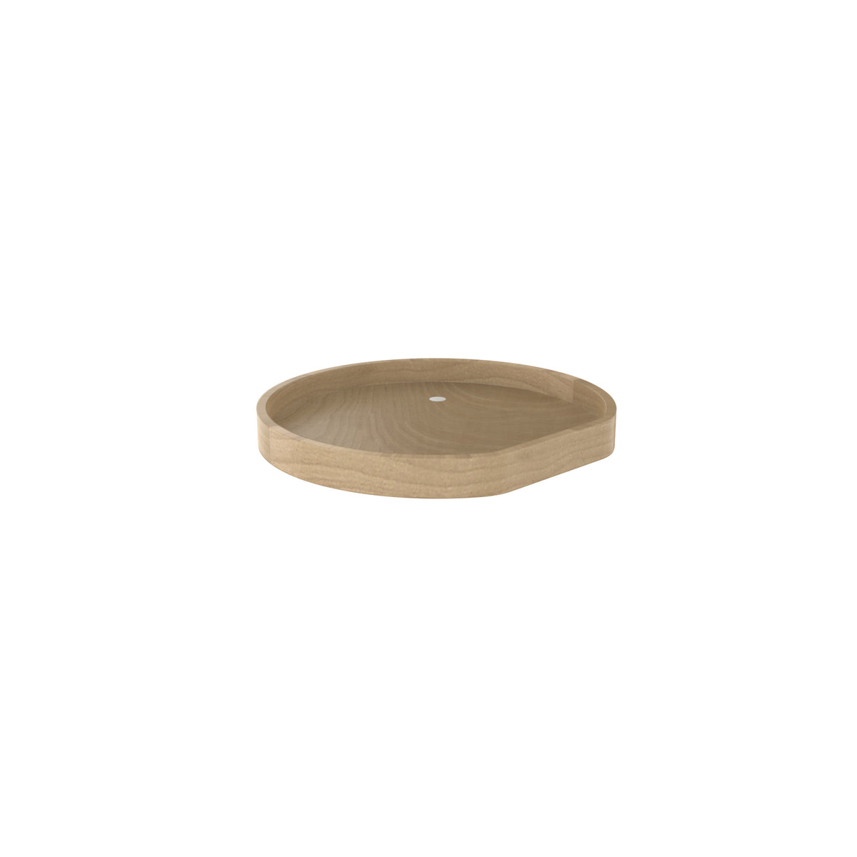 Rev-A-Shelf 20 in Banded Wood D-Shape Lazy Susan Shelf Only LD-4BW-201-1