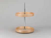 Rev-A-Shelf 18 in Wood Full Circle Lazy Susans 2-Shelf LD-4NW-072-1